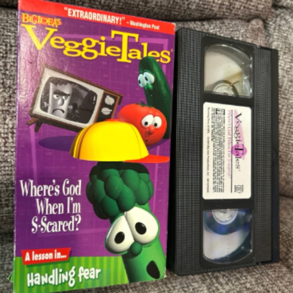Veggie Tales Where's God When I'm S-Scared Big Idea VHS Tape